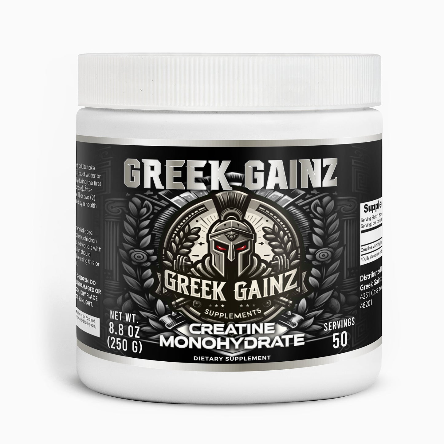 Greek Gainz: Creatine Monohydrate