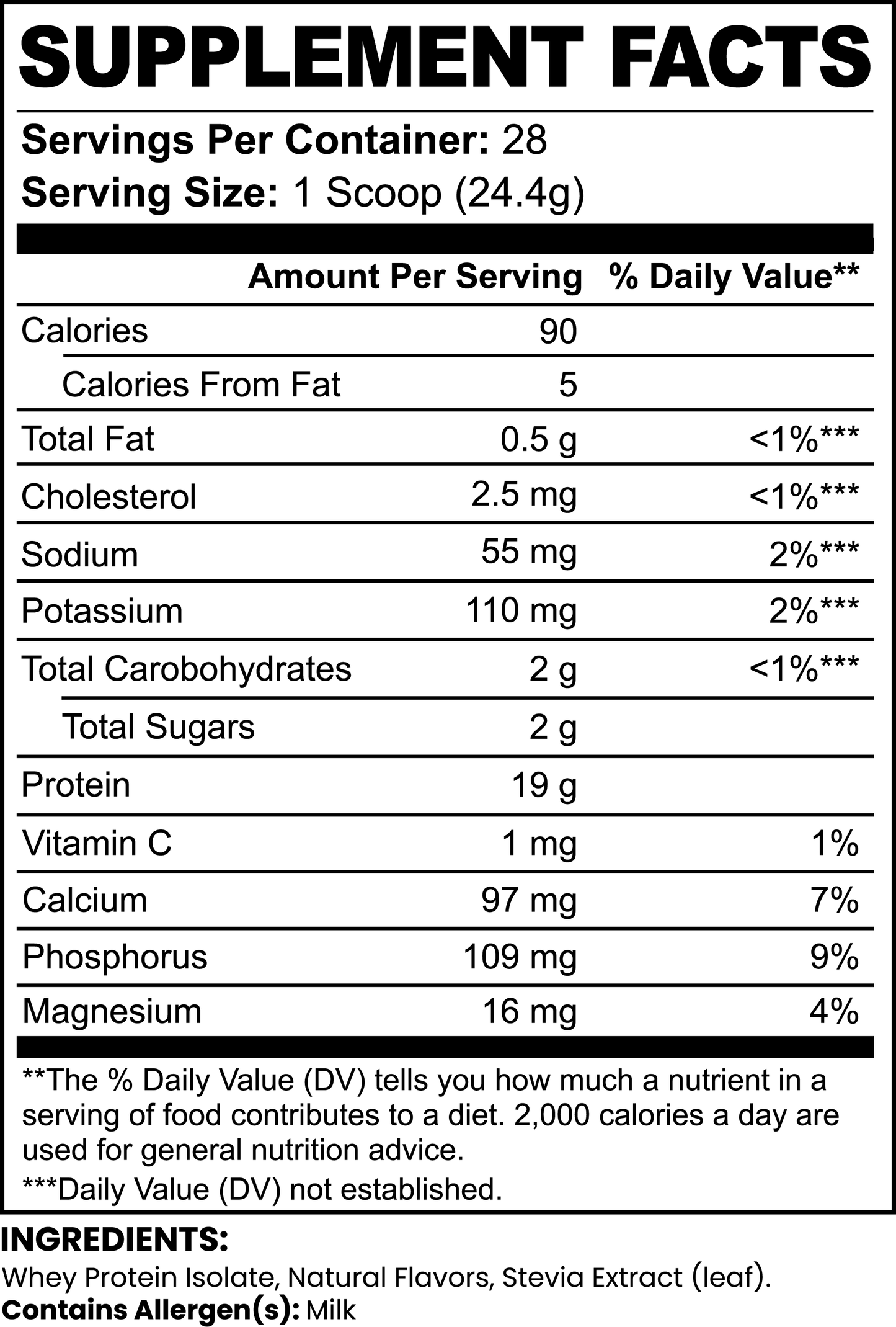 Hercules Whey Protein Isolate (Vanilla)